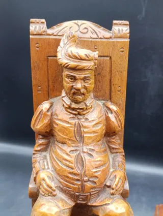 Tallas madera Don Quijote y Sancho Panza