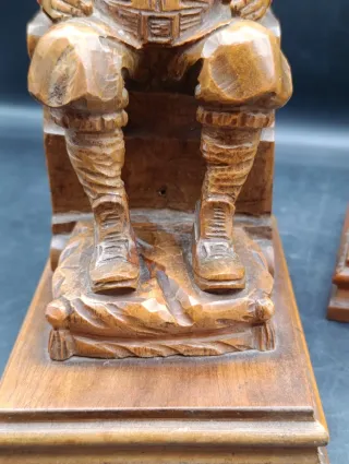 Tallas madera Don Quijote y Sancho Panza