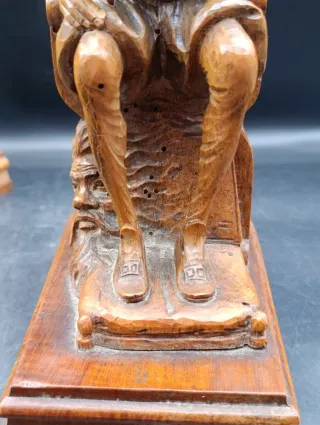 Tallas madera Don Quijote y Sancho Panza