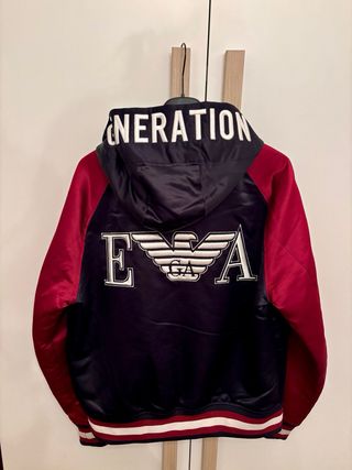 Bomber Emporio Armani Unisex Nero/Rosso