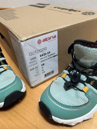 Scarpe Alpina Bambino Nero/Verde Acqua taglia 28