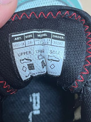 Scarpe Alpina Bambino Nero/Verde Acqua taglia 28