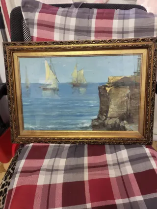 2 Quadri vintage olio su tela L.GRECO