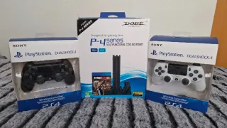 PS4 Slim 1TB + 7 Juegos + Cajas + Soporte