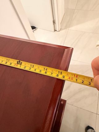 Vitrina expositora elegante madera y cristal