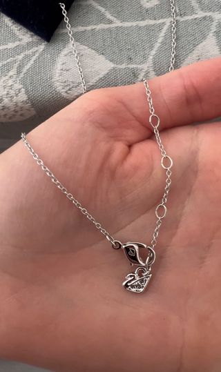 Collar Corazón Swarovski con Piedra. Nuevo.