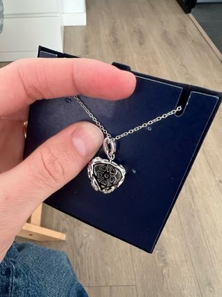 Collar Corazón Swarovski con Piedra. Nuevo.