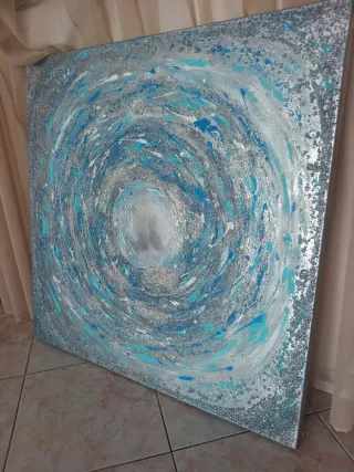 Quadro Texturizado Feito à Mão 100x100