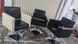 Sillones de peluquería o barbero con elevador .3 u
