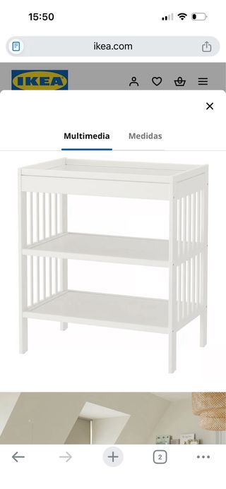 Cambiador IKEA blanco