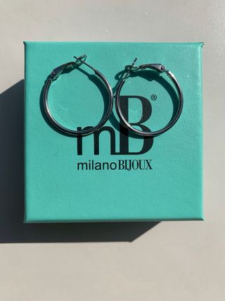 Orecchini creole Milano Bijoux argento