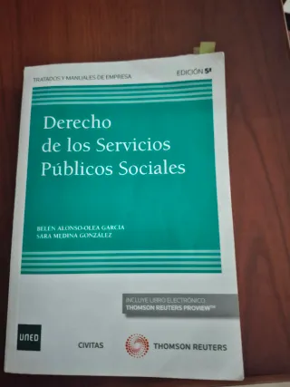 Derecho  de los Servicios públicos sociales.  Uned
