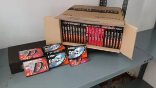 Lote 161 Casetes Vírgenes TDK y Sony