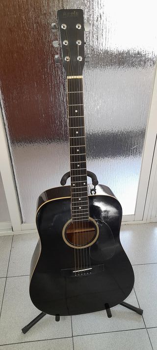 Guitarra Acústica Negra Assia
