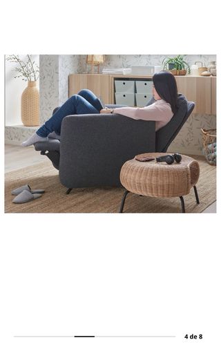 Sillón relax reclinable Ikea rosa muy cuidado