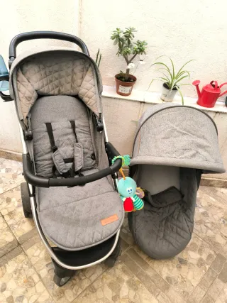 Carrito para bebé + capazo Kikkaboo