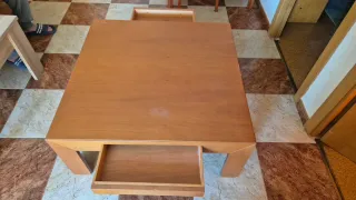 Mesa de centro grande de madera