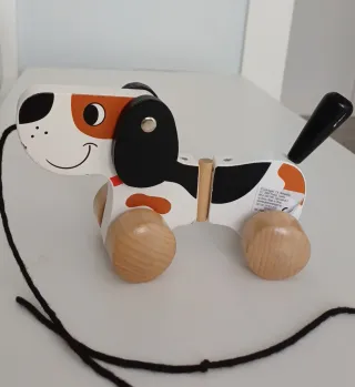 Perrito de Paseo Juguete Madera bebé para arrastra