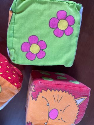 Set 6 Cubi Morbidi Gioco Sensoriale Bambini