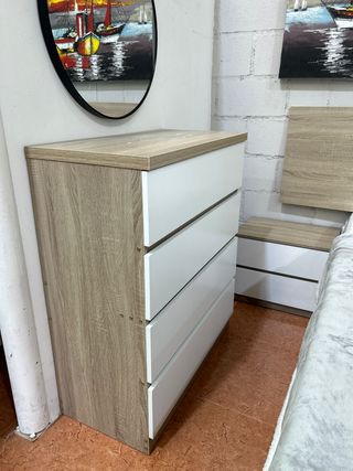 Dormitorio completo: Armario, Cabecero y Cómoda