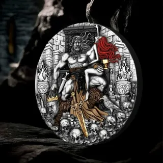 Moneda Rey Bárbaro 2 Oz Plata 999