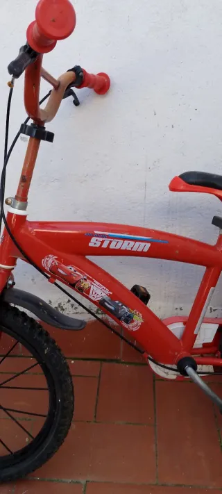 Bicicleta infantil roja STORM