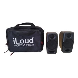 PAREJA DE ALTAVOCES MICROMONITOR IK ILOUD + CABLE + FUNDA