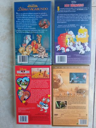 Películas Disney VHS Clásicos (Español)+Star Wars
