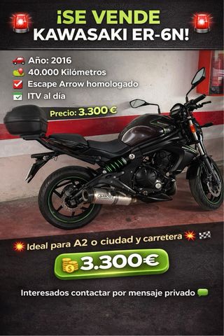Kawasaki ER6N año 2016