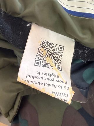 Giacca K-Way donna S mimetica cappuccio