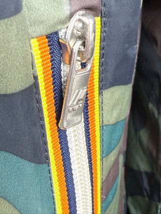 Giacca K-Way donna S mimetica cappuccio