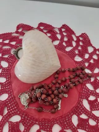 Caixa Madre pérola com Rosário