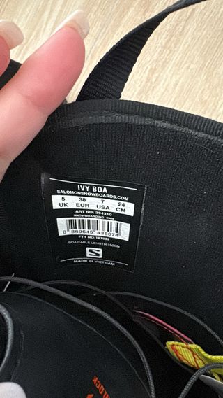 Botas Snowboard Salomon Ivy Talla 38