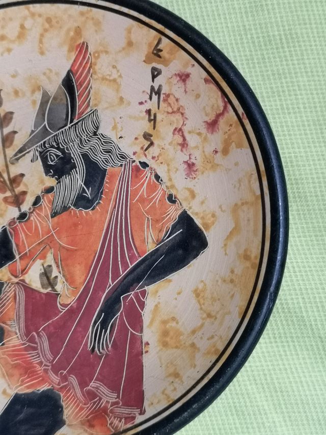 Plato decorativo Grecia pequeño