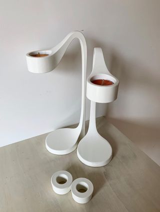 Coppia di candelieri vintage IKEA JÄTTEVIKTIG