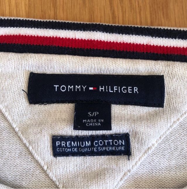 Jersey Tommy Hilfiger Crema Talla S