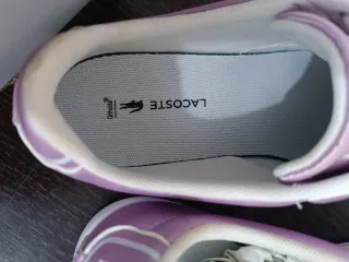 Zapatillas Lacoste Rosa y Blancas