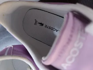 Zapatillas Lacoste Rosa y Blancas