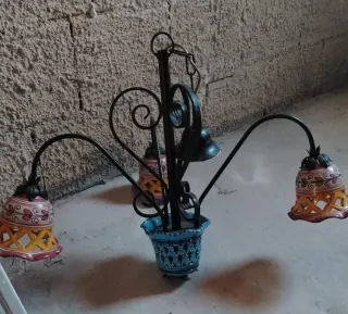 Lampadario rustico ceramica