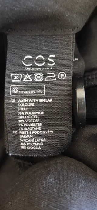 Falda pantalón COS negra