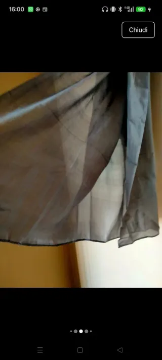 Stola in seta grigia