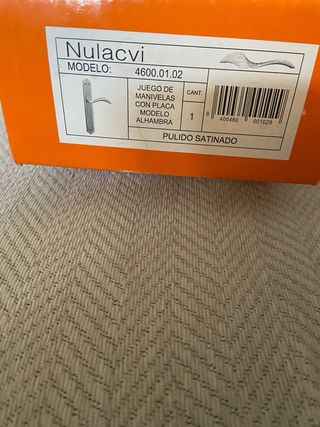 Manivela puerta zurdos dorada