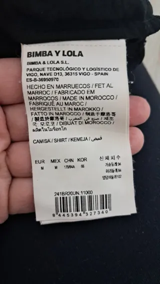 Camisa Bimba y Lola manga corta Talla M