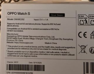 Smartwatch OPPO Watch S 64MB/4GB [PRECINTADO]