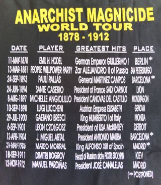 Camiseta Gira heavy Anarquista