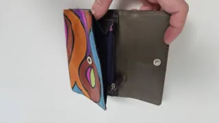 Cartera de piel Bel Monte multicolor