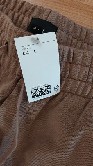 Joggers amplios de algodón H&M - Marrón (L)