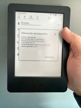 Kindle 7ª Gen 4GB Sin Luz