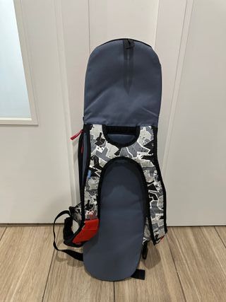 Skate con mochila