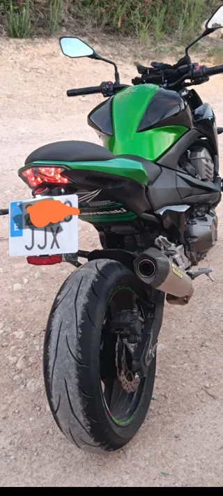 Kawasaki Z800 Negra y Verde